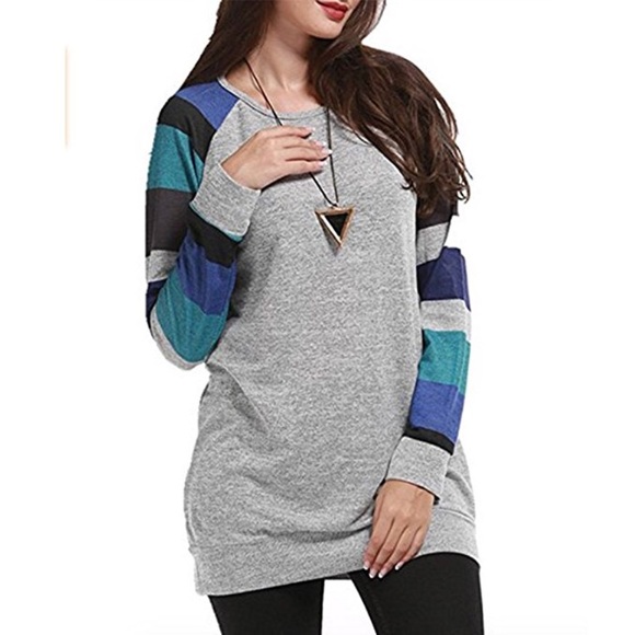 Chic Colorblock Lightweight Tunic Sweater - Picture 2 of 3